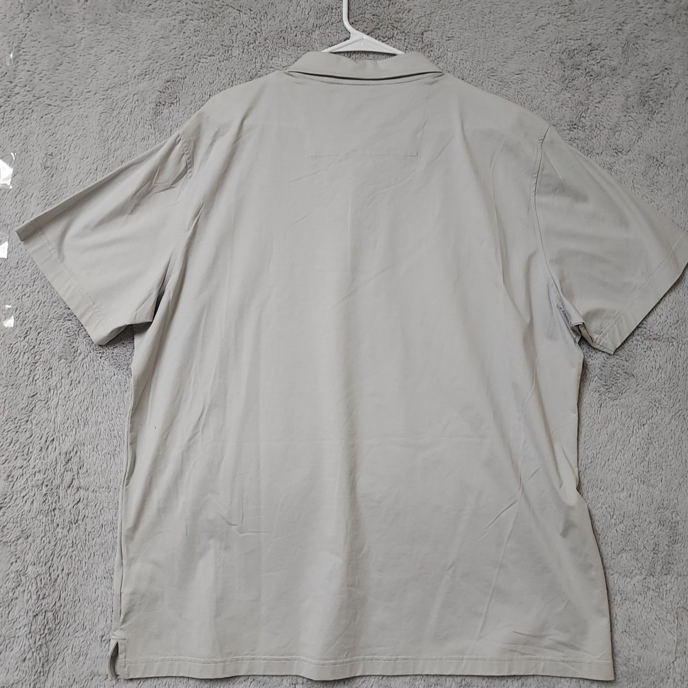 Bugatchi Polo Shirt Men 2XL XXL Ooohcotton Tech 8 Way Stretch Performance EUC - Picture 5 of 8